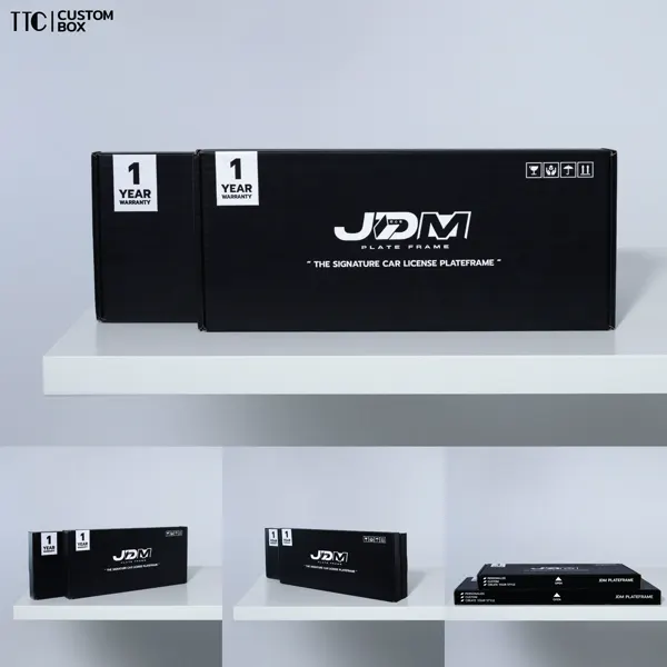 กล่องลูกฟูกพิมพ์โลโก้ แบรนด์ JDM