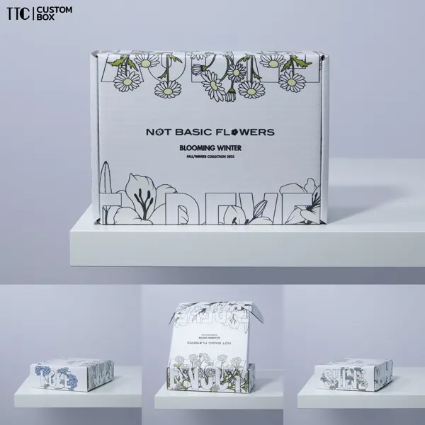 กล่องหูช้างพิมพ์ลายดอกไม้ แบรนด์ Not Basic Flowers