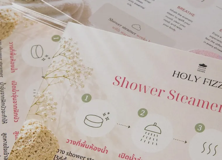 การ์ดสินค้า พิมพ์ 2 หน้า มุมที่ 3