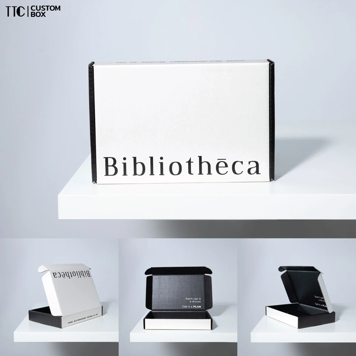 กล่องหูช้าง KS ขาว พิมพ์โลโก้ · งาน Bibliotheca